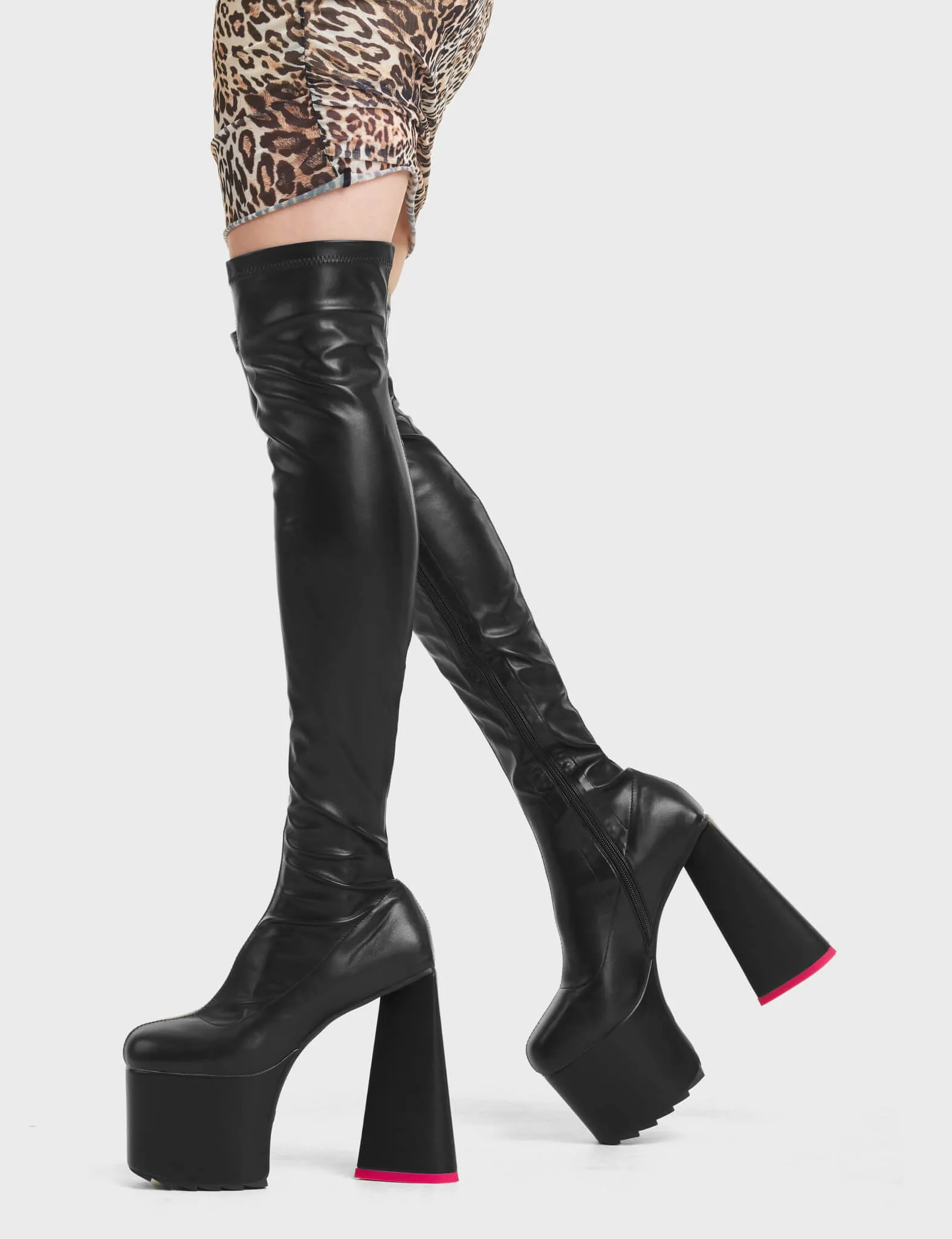 Seperate Platform Thigh High Boots