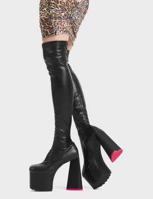 Seperate Platform Thigh High Boots
