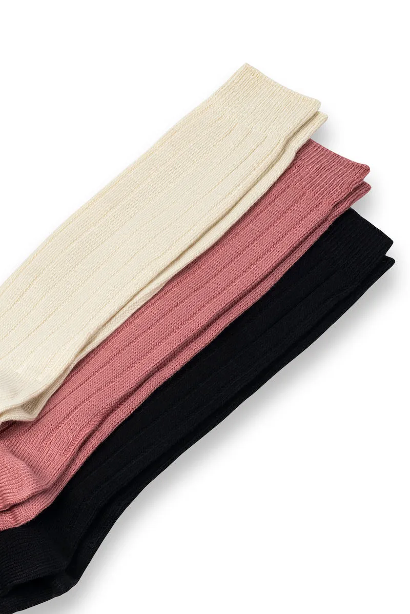 Slouchy Ribbed Tall Crew Socks