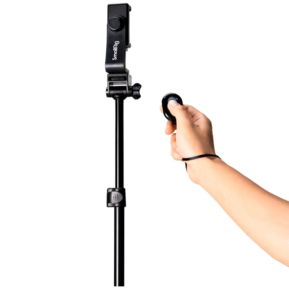 SmallRig 4363 Omvendt Foldbar Streaming Stativ (42-170cm) Encore PT-30 m. Trådløs Fjernbetjening - Sort