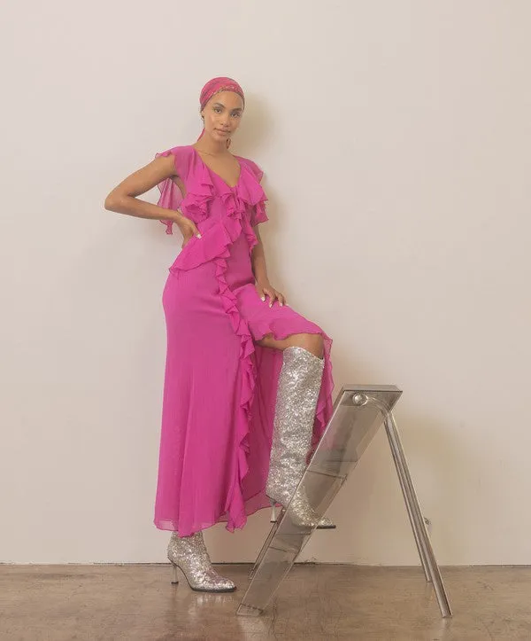 TEEK - Jewel - Knee High Sequin Boots
