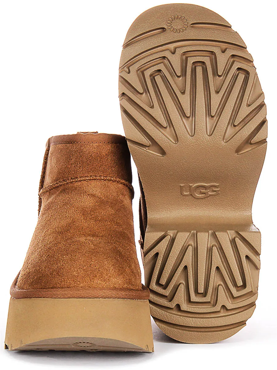 Ugg Australia Ultra Mini Heel In Chestnut For Women