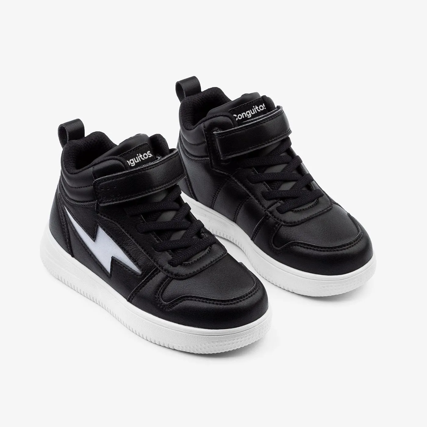 Unisex Black With Lights Hi-Top Sneakers Napa