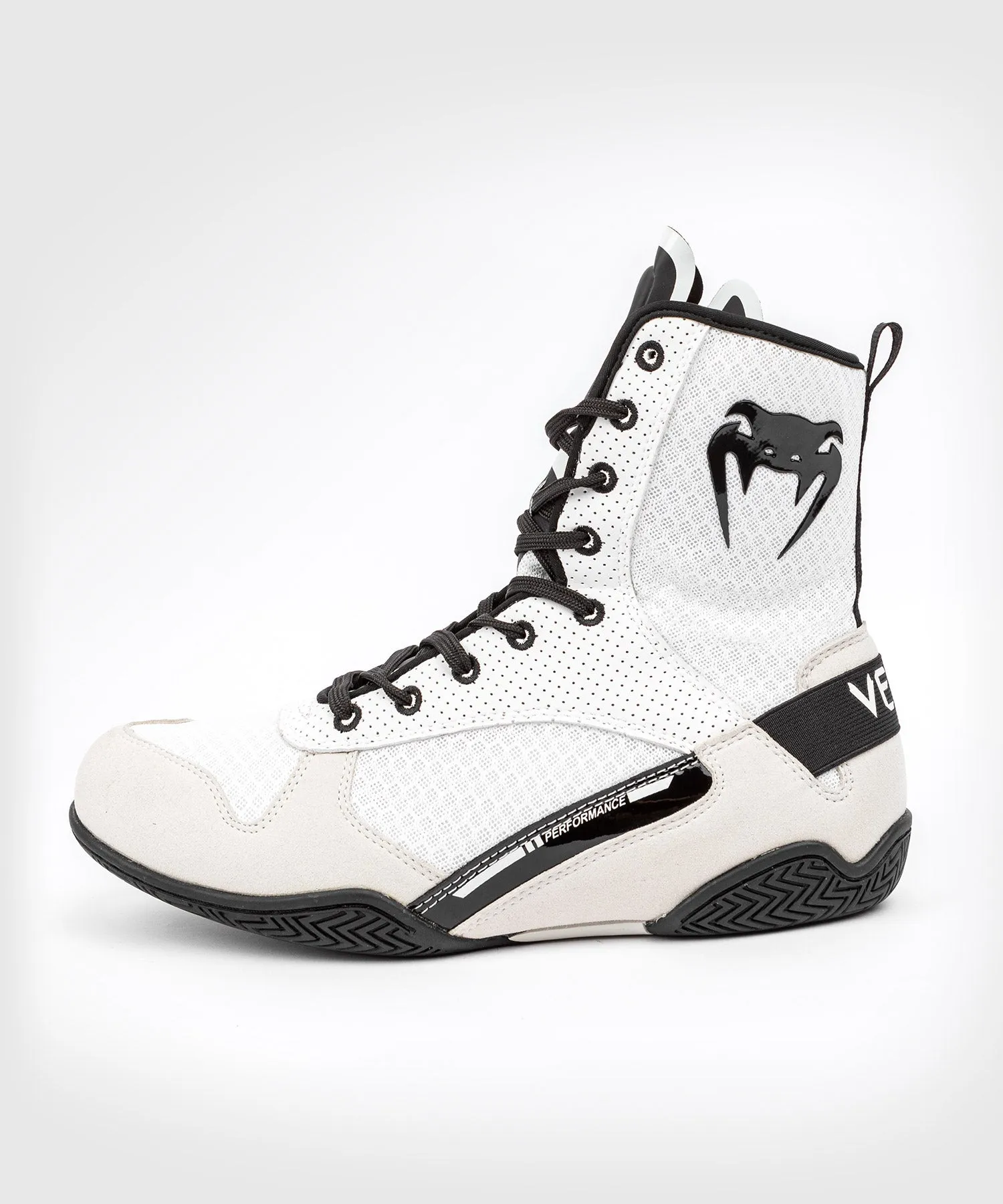 Venum Elite Boxing Shoes - White/Black