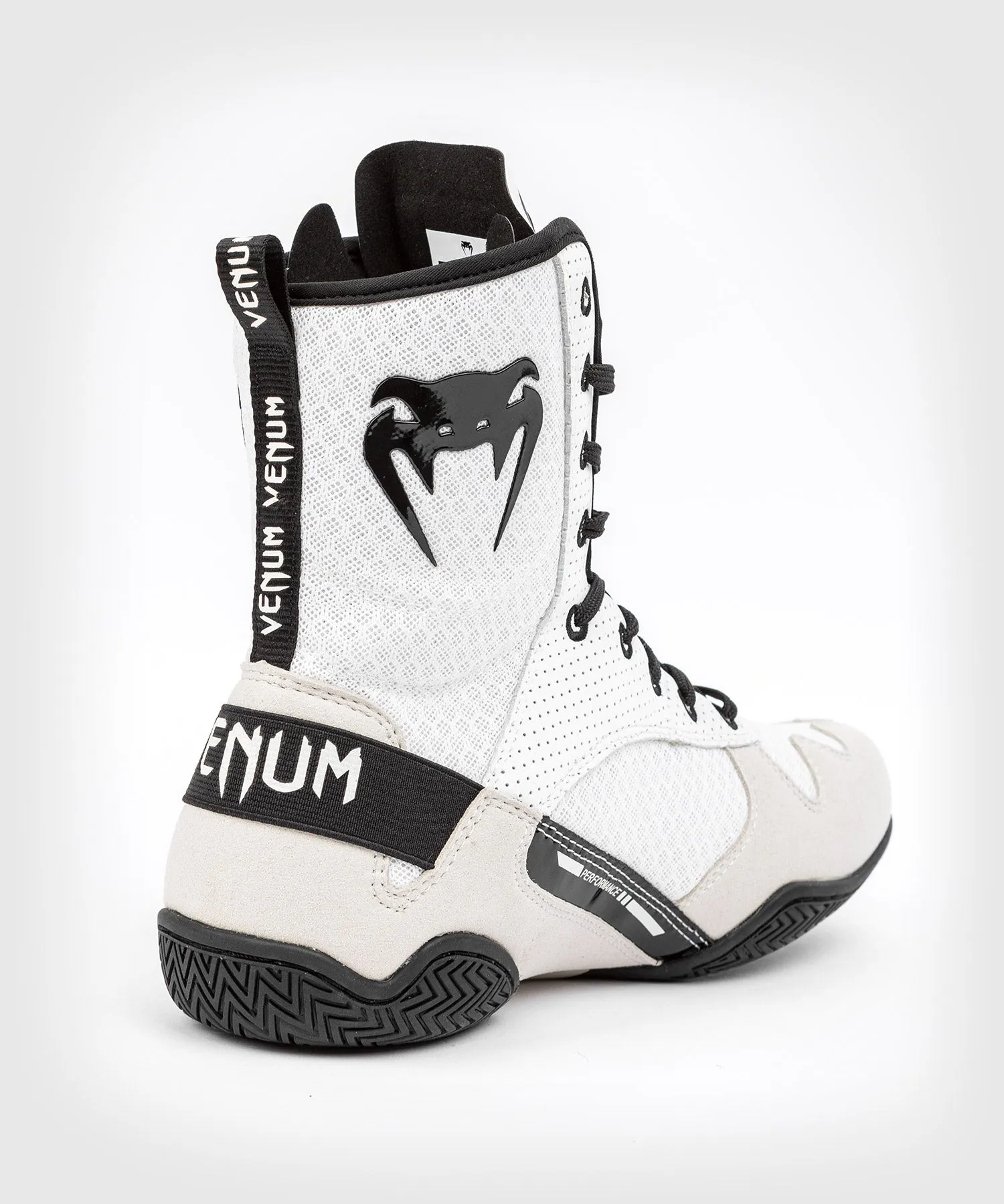 Venum Elite Boxing Shoes - White/Black