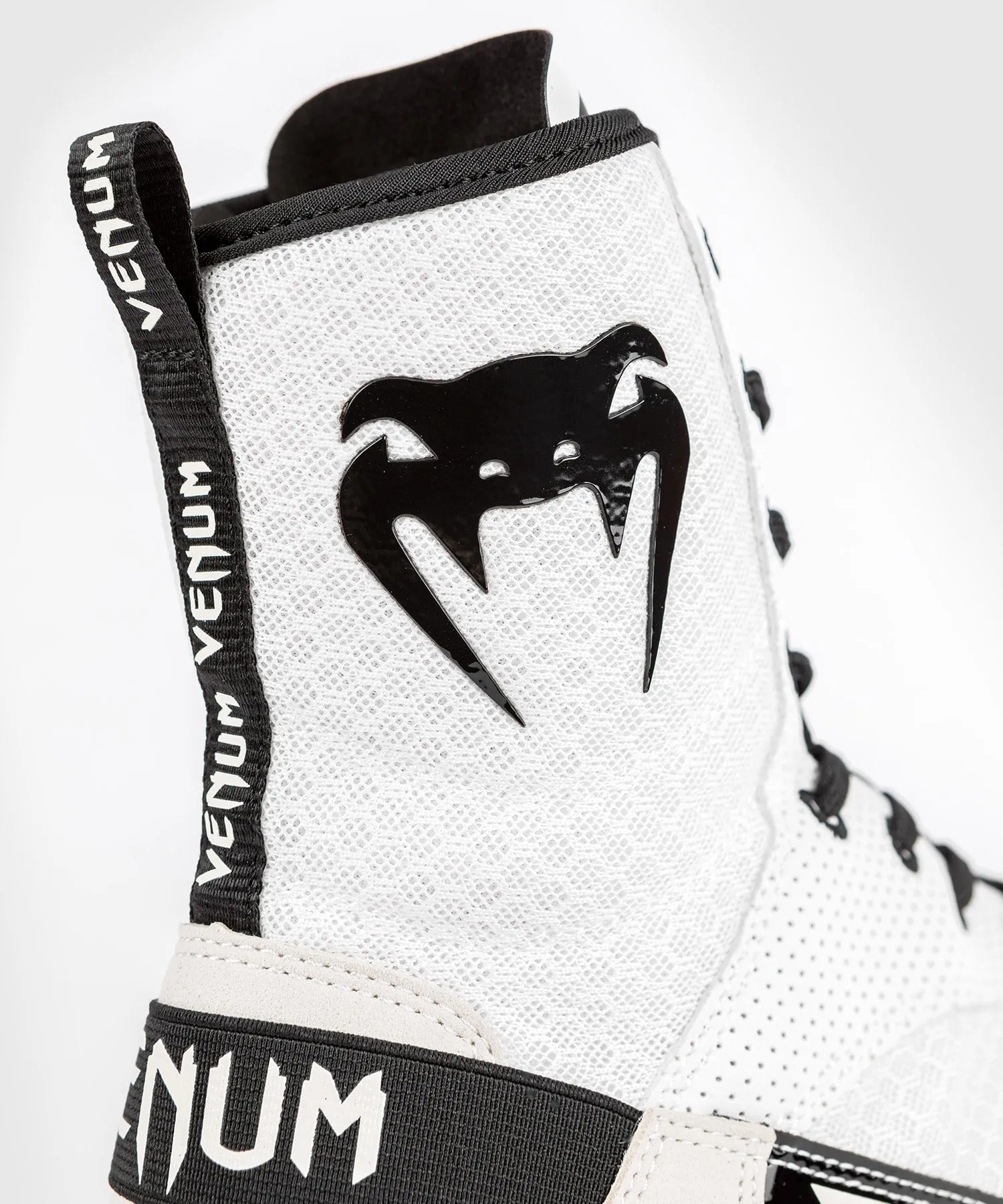 Venum Elite Boxing Shoes - White/Black