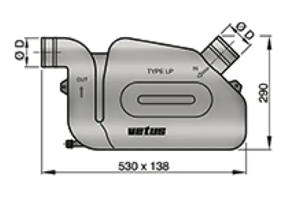 Vetus Waterlock LP50 50mm "Super" 51mm Hose