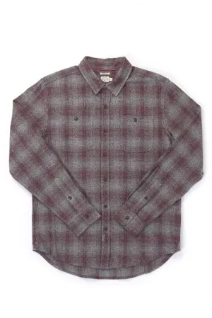 Winslow Burgundy Ombre Flannel