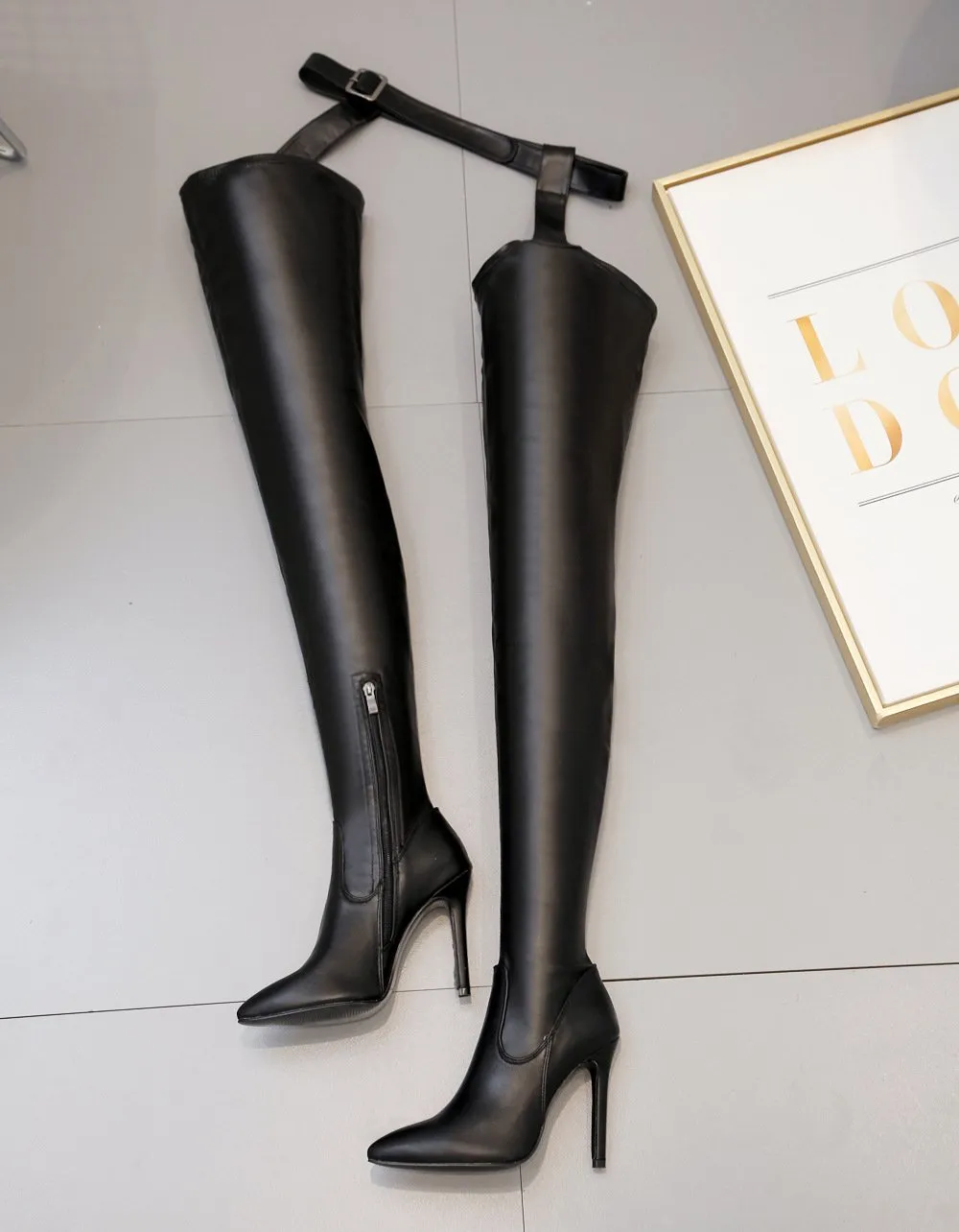 Women's sexy stiletto thigh high boots