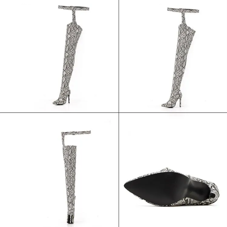Women's sexy stiletto thigh high boots